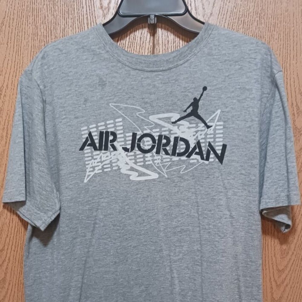 3 Jordan (T-Shirts)-(1 Orange/2 Gray)-(Pre-owned)-(Worn Condition)-(Size L)-$25 - Picture 4 of 9